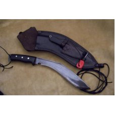 Custom Leather Machete Sheath - Combo Pouch & Fire Steel Loop
