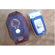 Handmade Custom Leather Cell Phone Case - Custom Tooling