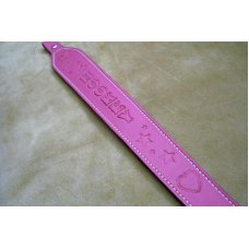 Custom Leather Rifle Sling / Shotgun Sling - Pink - Custom Tooling - Shoulder Padding