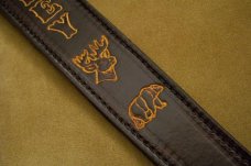 Custom Leather Rifle Sling / Shotgun Sling - Custom Tooling - Shoulder Padding
