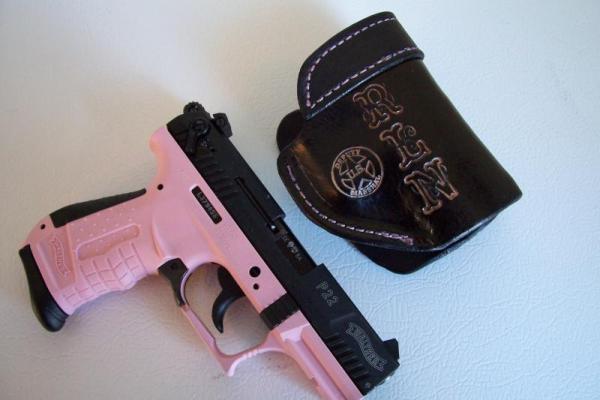 Holster Outside Waist Band - Pink Thread- Glocks,S&W M&P,Sig P229,Taurus ,Walter P22, See Gun List Holster Outside Waist Band - Pink Thread- Glocks,S&W M&P,Sig P229,Taurus ,Walter P22, See Gun List