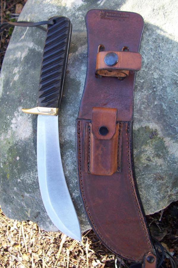 Custom Leather Knife Sheath - Green River Style Knife – Sharpening Stone Pouch