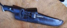 Custom Knife Sheath - Fire Steel Loop - Sideways / Crossdraw Carry - BRK&T Bravo 2
