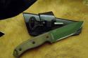 Custom Knife Sheath - Fire Steel Loop - Sideways / Crossdraw Carry - BK-2 & ESSE-5
