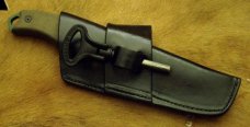 Custom Knife Sheath - Fire Steel Loop - Sideways / Crossdraw Carry - BK-2 & ESSE-5