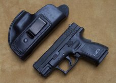 Custom Leather Inside Waist Band Tuckable Holster - Taurus,Glock,S&W,XD-9 - See Gun List Below