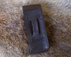 Custom Leather Flashlight Holder - Black Oil Dye