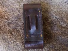 Custom Leather Flashlight Holder - Brown