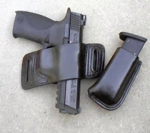 Custom Leather Gun Holster  Mag Pouch For Semi Automatics - Sig P229 SW MP  See Gun List Below