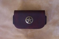 Custom Leather Cell Phone Case - Sideways Carry - Belt Clip - Fits Smartphones - iPhone & Droid