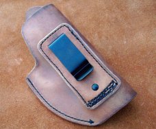 Custom Leather Inside Waist Band Tuckable Holster - Taurus,Glock,S&W,XD-9 - See Gun List Below