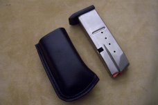 Custom Leather Magazine Pouch With Belt Clip