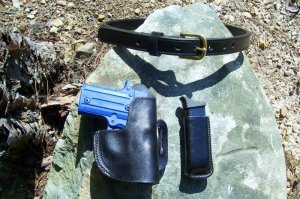 Gun Holster,Belt, & Magizane Pouch Rig - Glock,S&W,SigSauer,Taurus,Khar See Gun List Below 