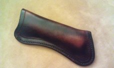 Custom Leather Large Pocket Sheath For Pocket Knives - Up to 5-1/2