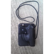 Custom Leather Neck / Shoulder / Wallet Concealment Holster - Keltec,LCP,P238, See Gun List Below