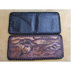 Custom Leather Men's Wallet - Bi-fold - Pre-made