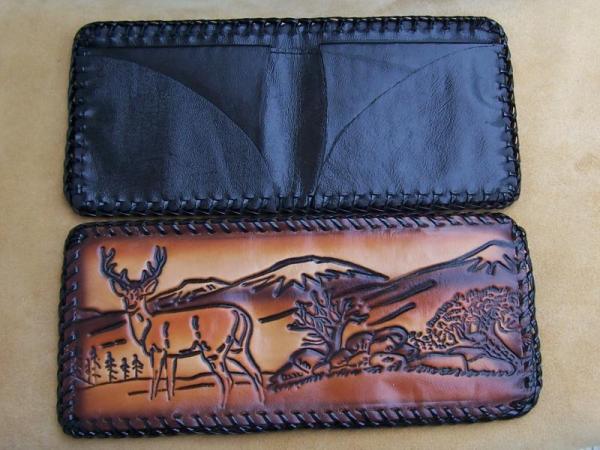 Custom Leather Men's Wallet - Bi-fold - Pre-made