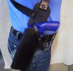 Custom Leather Shoulder Rig - See Gun List Below - Right or Left Hand