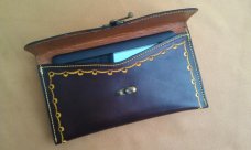 Custom Leather Carrying/Protective Case for - Nook, Kindle, iPad, & Other Devices