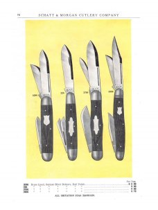 Reproduced Schatt & Morgan Cutlery Company’s second catalog