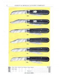 Reproduced Schatt & Morgan Cutlery Company’s second catalog