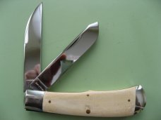 SCHATT & MORGAN CUSTOM MAMMOTH 2 BLADE TRAPPER KNIFE