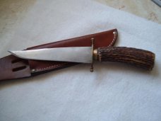 STAG HANDLED SIDE KNIFE INDIAN TRADE REENACTOR