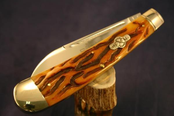 Schatt & Morgan File & Wire Large Swayback Clasp Pocket Knife   #27 