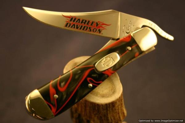 Case Harley-Davidson Lava Kirinite Russlock Knife.  #93-95