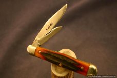 Schatt & Morgan #56 Medium Amber Stag Coke Bottle. 1 of 40.   #1092