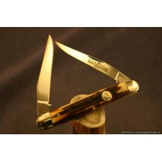 Queen Cutlery #66 Stag Muskrat Pocket Knife #142