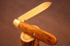 Todd Davison Mammoth (Fossil) Ivory Folder Knife.  #1390