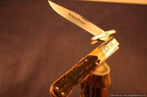 Schatt & Morgan Cutlery #1L Swing Guard Lockback.   #1204