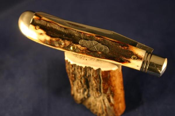 GREAT EASTERN CUTLERY, NORTHFIELD DOGLEG, STAG, #7 GREAT EASTERN CUTLERY, NORTHFIELD DOGLEG, STAG, #7