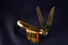 GREAT EASTERN CUTLERY, NORTHFIELD DOGLEG, STAG, #7