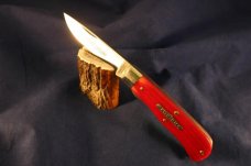 GREAT EASTERN CUTLERY  TIDIOUTE RED TRAPPER KNIFE  #22 
