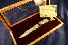 BRIAN YELLOWHORSE HOWLING WOLF 32 OF 50 BUCK 110 KNIFE