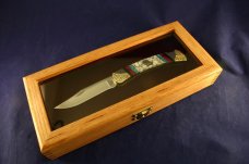 BRIAN YELLOWHORSE HOWLING WOLF 32 OF 50 BUCK 110 KNIFE