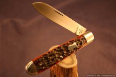 Todd Davison Custom Red Mahogany Jig Bone Folder---It's Special! #1447
