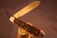 Todd Davison Custom Red Mahogany Jig Bone Folder---It's Special! #1447