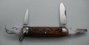 Ulster Unofficial Scout With Brown Bone Covers 3 5/8