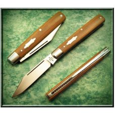 Todd Davison Canvas Micarta Folder. #1446