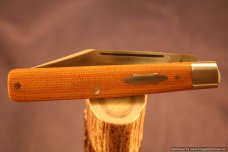 Todd Davison Canvas Micarta Folder.  #1446