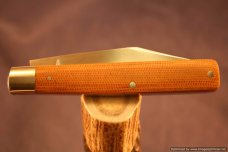 Todd Davison Canvas Micarta Folder.  #1446