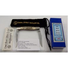 2012 AAPK Club Knife - American Elk Antler - 4" Muskrat - 14-4 CrMo Steel Blades
