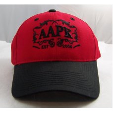 Red & Black Colored All About Pocket Knives Hat  With  Black Embroidery