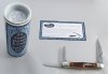 2013 AAPK Brand Jigged Autumn Gold Bone Swell Center Whittler Knife