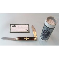 2014 AAPK Club Knife - 4 1/8" Moose - Blood Red Jigged Bone- 1095 Steel Blades