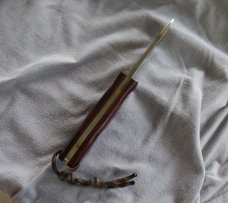 RANGER R/K HUNTER KNIFE, Custom Made by Justin Gingrich, Desert Ironwood Handle
