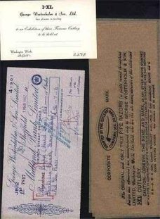 VINTAGE George & Son's IXL WOSTENHOLM  KNIFE Cutlery BOX LABELS & More